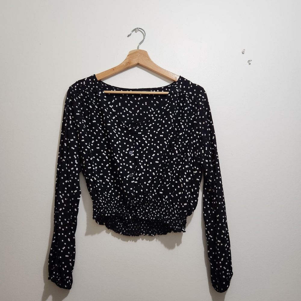 Papermoon Black and White Dotted Blouse